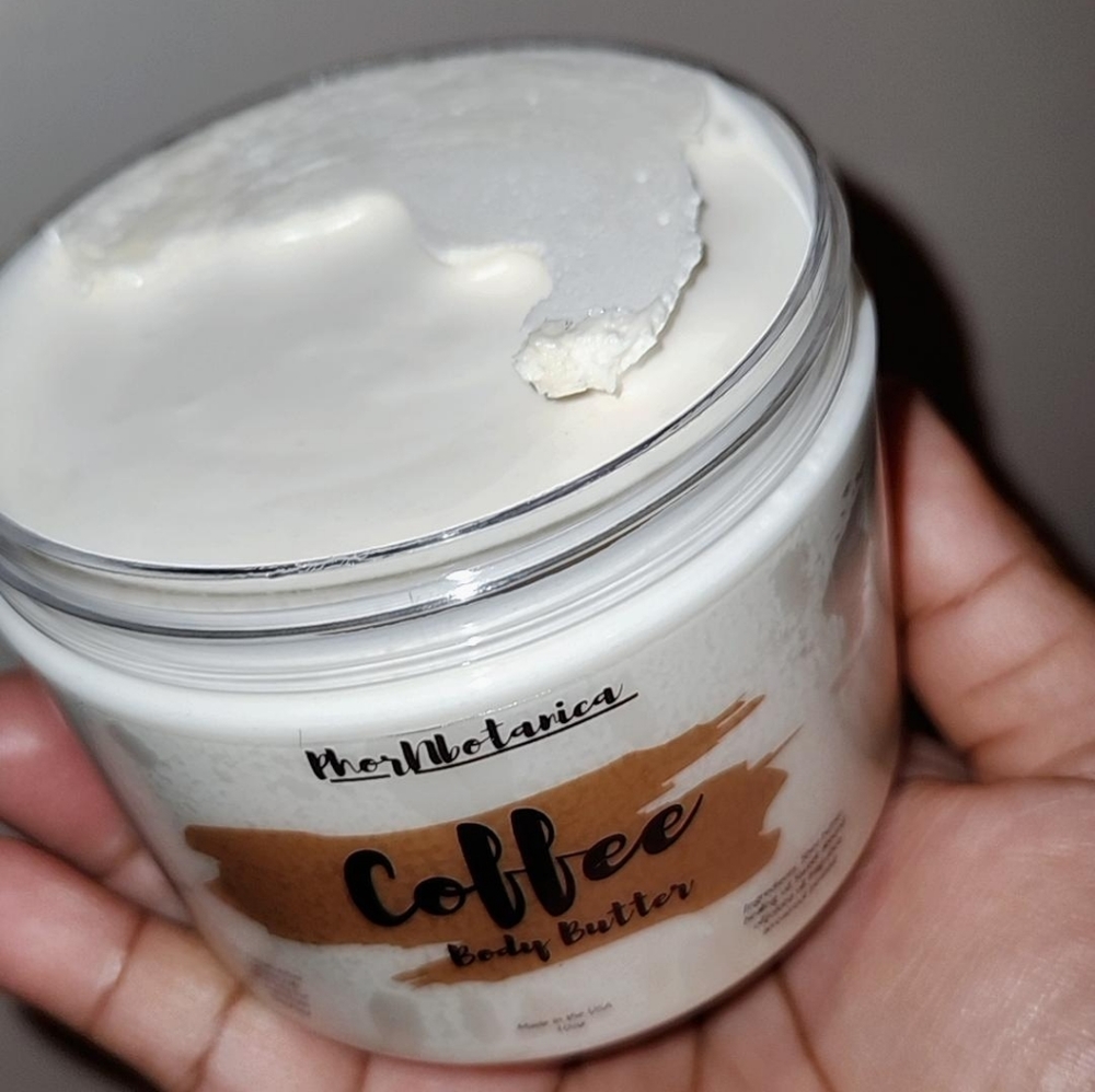 Mocha Coffee body scrub and body butter for men and women